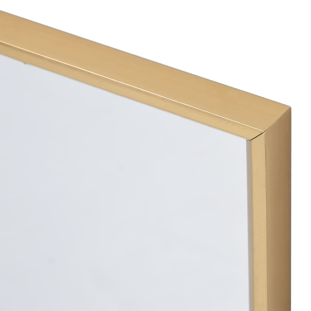 vidaXL Zrkadlo zlaté 80x60 cm