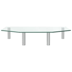 vidaXL Βάση Οθόνης 45 x 26 x 8,6 εκ. από Διαφανές Γυαλί