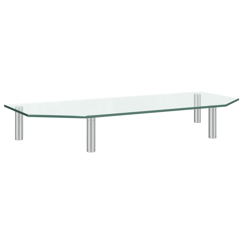 vidaXL Monitorstandaard 60x26x8,6 cm transparant glas