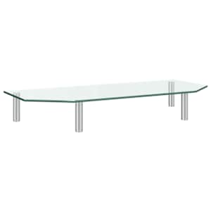 Stojan na monitor 60 x 26 x 8,6 cm průhledné sklo - obrázek 2