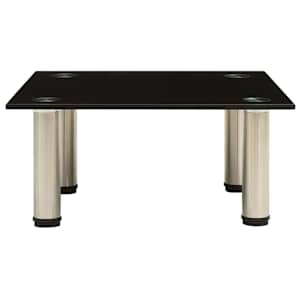 322758 vidaXL TV Stand Black 40x35x17 cm Tempered Glass - obrázek 2