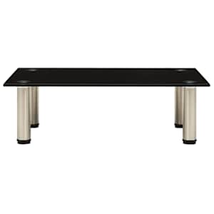 322761 vidaXL TV Stand Black 60x35x17 cm Tempered Glass - obrázek 2