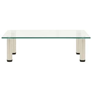 TV stolek průhledný 60 x 35 x 17 cm tvrzené sklo - obrázek 2