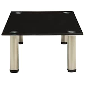 TV stolek černý 80 x 35 x 17 cm tvrzené sklo - obrázek 3