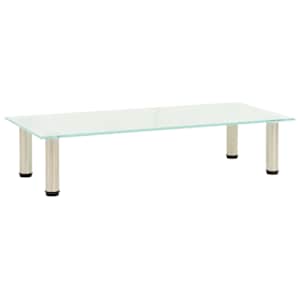 TV stojalo mlečno 80x35x17 cm kaljeno steklo