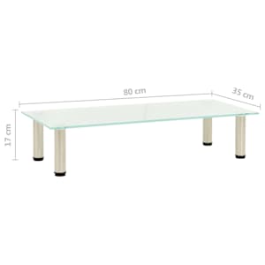 TV stolek mléčný 60 x 35 x 17 cm tvrzené sklo - obrázek 5