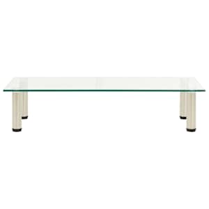 TV stolek průhledný 80 x 35 x 17 cm tvrzené sklo - obrázek 2