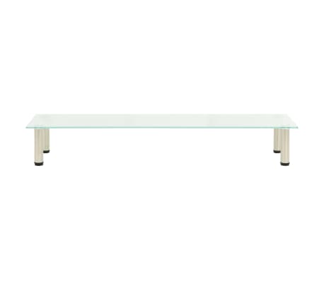 vidaXL TV staliukas, matinis, 120x35x17cm, grūdintas stiklas