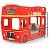 vidaXL narivoodi, Londoni buss, punane, MDF, 90 x 200 cm