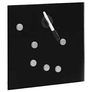 Schránka na klíče s magnetickou deskou černá 35x35x4 cm - obrázek 5