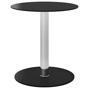 vidaXL kohvilaud, must, 40 cm, karastatud klaas