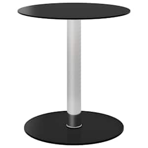Konferenční stolek černý 40 cm tvrzené sklo - obrázek 1