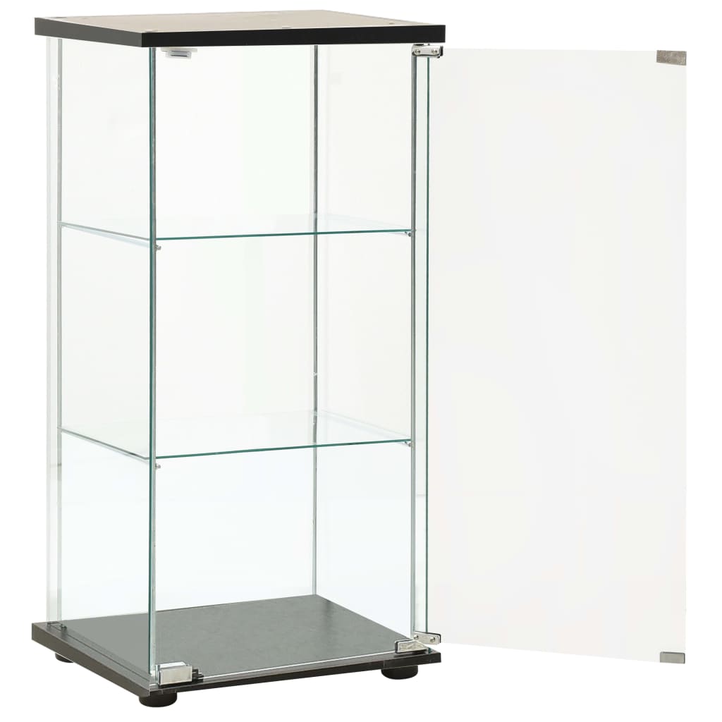 Thumbnail - vidaXL Vitrinenschrank Hartglas Schwarz