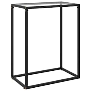 Konzolový stolek transparentní 60 x 35 x 75 cm tvrzené sklo - obrázek 1