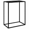 vidaXL konsoollaud, must, 60 x 35 x 75 cm, karastatud klaas