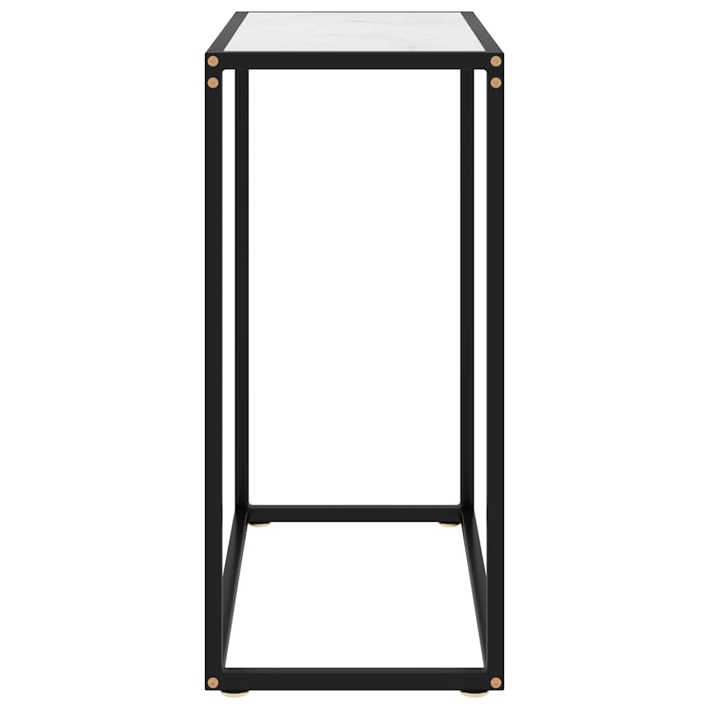 Thumbnail - vidaXL Konsolentisch Weiß 60x35x75 cm Hartglas