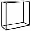 vidaXL konsoollaud, l&auml;bipaistev, 80 x 35 x 75 cm, karastatud klaas