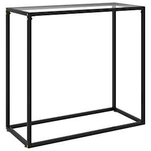 Konzolový stolek transparentní 80 x 35 x 75 cm tvrzené sklo - obrázek 1