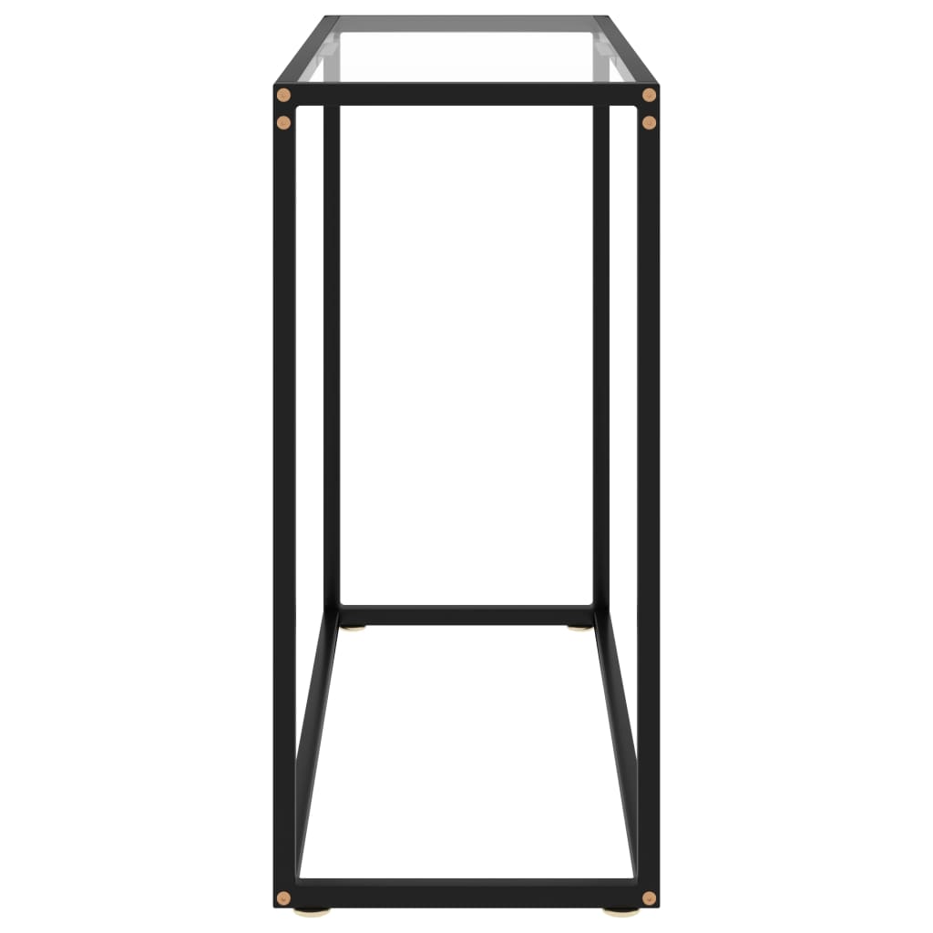 Átlátszó edzett üveg tálalóasztal 80 x 35 x 75 cm 