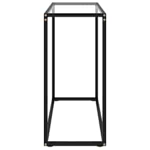 Konzolový stolek transparentní 80 x 35 x 75 cm tvrzené sklo - obrázek 3