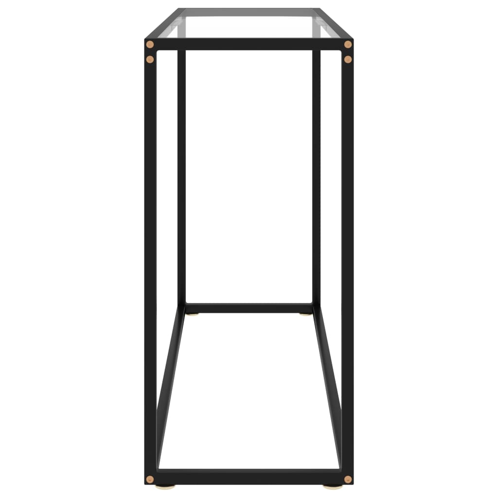Átlátszó edzett üveg tálalóasztal 100 x 35 x 75 cm 