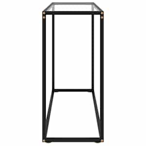 Konzolový stolek průhledný 100 x 35 x 75 cm tvrzené sklo - obrázek 3
