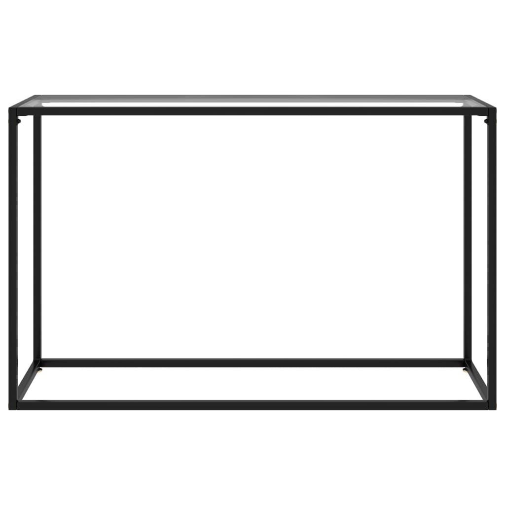 vidaXL Masă consolă, transparent, 120x35x75 cm, sticlă securizată