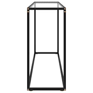 Konzolový stolek průhledný 120 x 35 x 75 cm tvrzené sklo - obrázek 3
