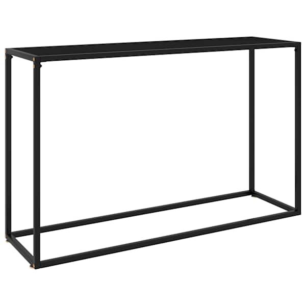 vidaXL konsoollaud, must, 120 x 35 x 75 cm, karastatud klaas