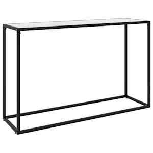 vidaXL konsoollaud, valge, 120 x 35 x 75 cm, karastatud klaas