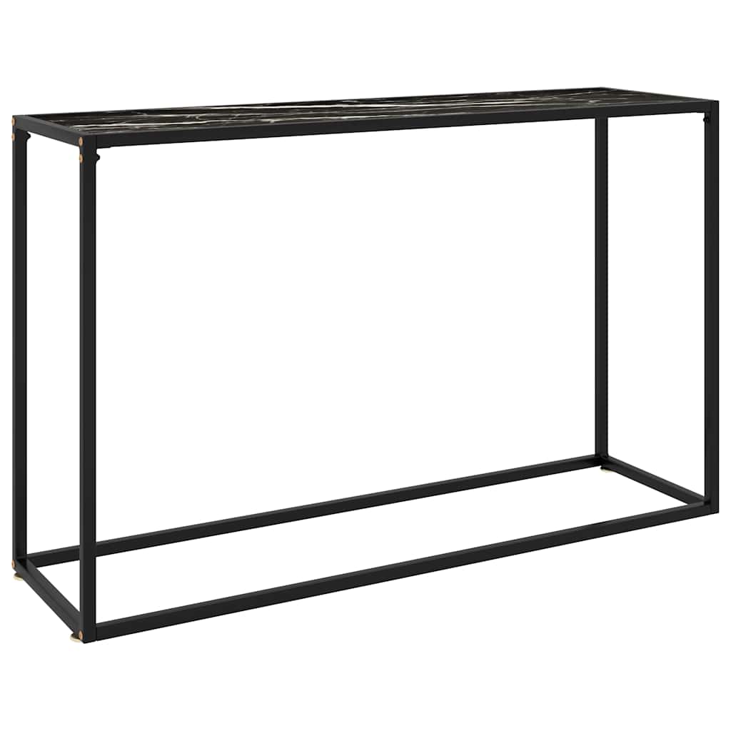 vidaXL Konsolipöytä musta 120x35x75 cm karkaistu lasi
