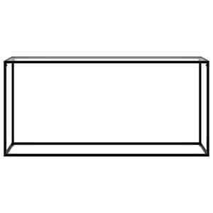 vidaXL Konsolinis staliukas, skaidrus, 160x35x75cm, grūdintas stiklas