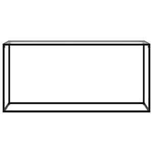 vidaXL Konsolinis staliukas, juodas, 160x35x75cm, grūdintas stiklas