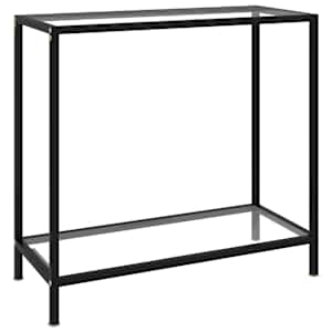 Konzolový stolek transparentní 80 x 35 x 75 cm tvrzené sklo - obrázek 1
