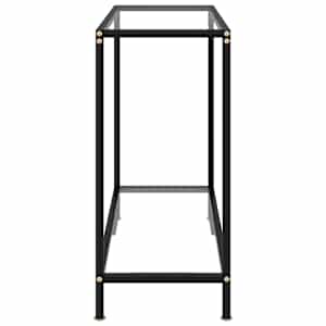 Konzolový stolek transparentní 80 x 35 x 75 cm tvrzené sklo - obrázek 3
