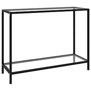 vidaXL konsoollaud, l&auml;bipaistev, 100 x 35 x 75 cm, karastatud klaas