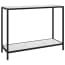  vidaXL fehér edzett üveg tálalóasztal 100 x 35 x 75 cm termék 2. képe