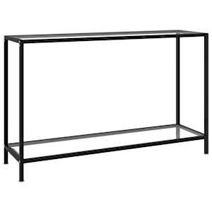 vidaXL konsoollaud, l&auml;bipaistev, 120 x 35 x 75 cm, karastatud klaas