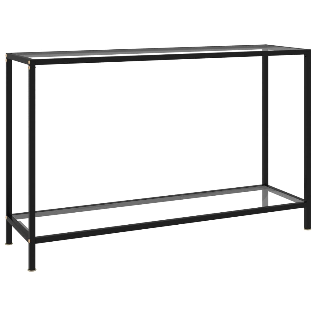 Image of vidaXL Console Table Transparent 120x35x75 cm Tempered Glass