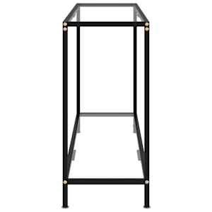 Konzolový stolek průhledný 120 x 35 x 75 cm tvrzené sklo - obrázek 3