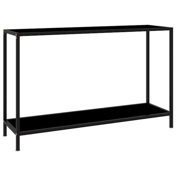 vidaXL konsoollaud, must, 120 x 35 x 75 cm, karastatud klaas