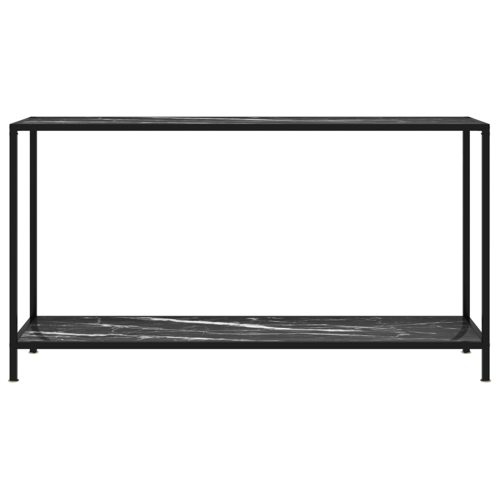 

vidaXL Wandtafel 140x35x75 cm gehard glas zwart