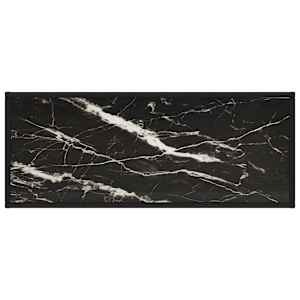 TV stolek černý s černým mramorovým sklem 100 x 40 x 40 cm - obrázek 4