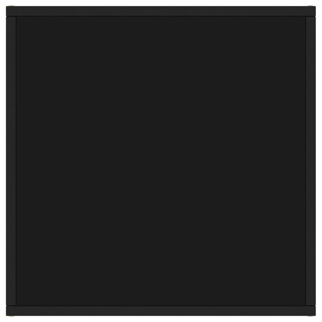 Thumbnail - vidaXL Couchtisch Schwarz mit Schwarzem Glas 60x60x35 cm