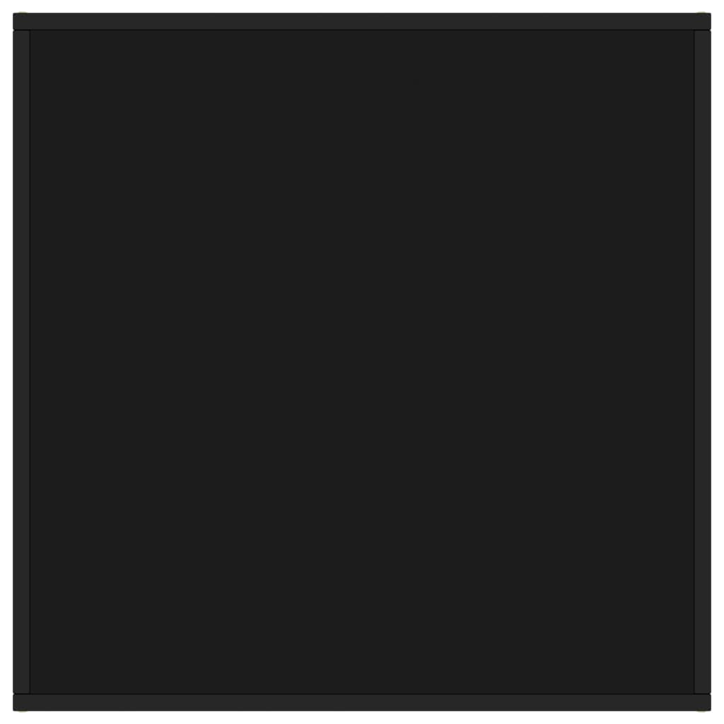 Thumbnail - vidaXL Couchtisch Schwarz mit Schwarzem Glas 80x80x35 cm