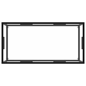 Konferenční stolek černý s tvrzeným sklem 100 x 50 x 35 cm - obrázek 4