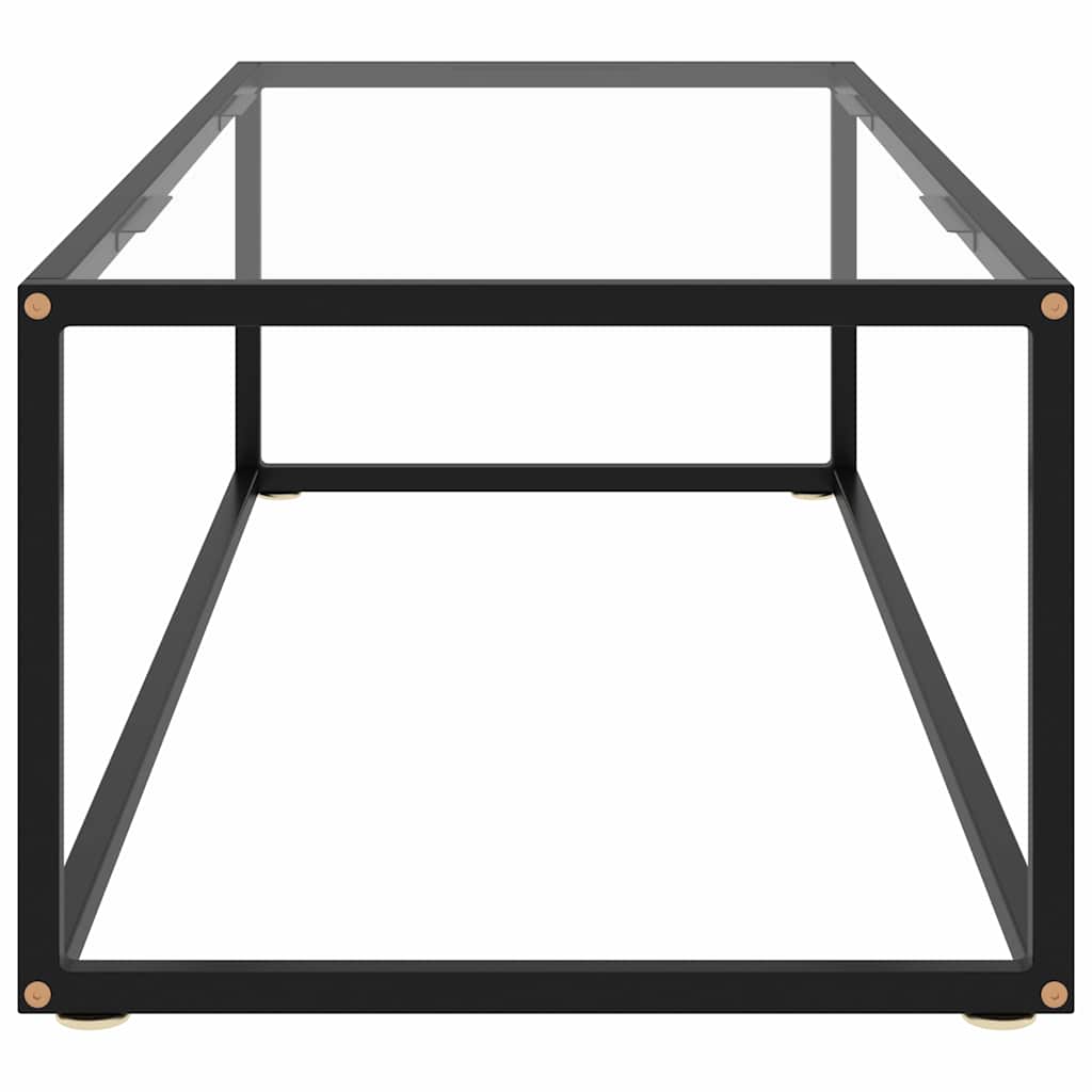 Thumbnail - vidaXL Couchtisch Schwarz mit Hartglas 120x60x35 cm