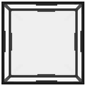 Konferenční stolek průhledný 60 x 60 x 35 cm tvrzené sklo - obrázek 3