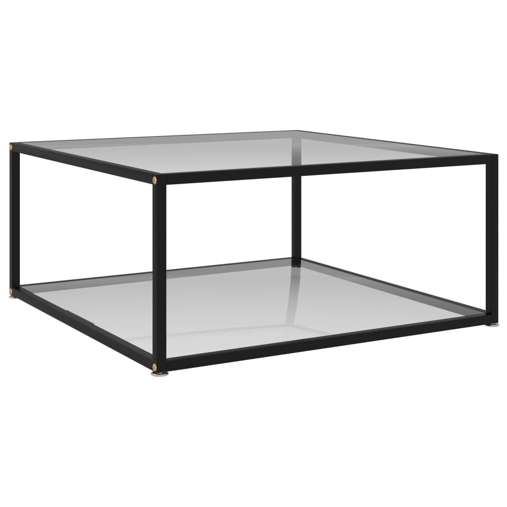 vidaXL Couchtisch Transparent 80x80x35 cm Hartglas