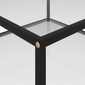 Konferenční stolek průhledný 80 x 80 x 35 cm tvrzené sklo - obrázek 4